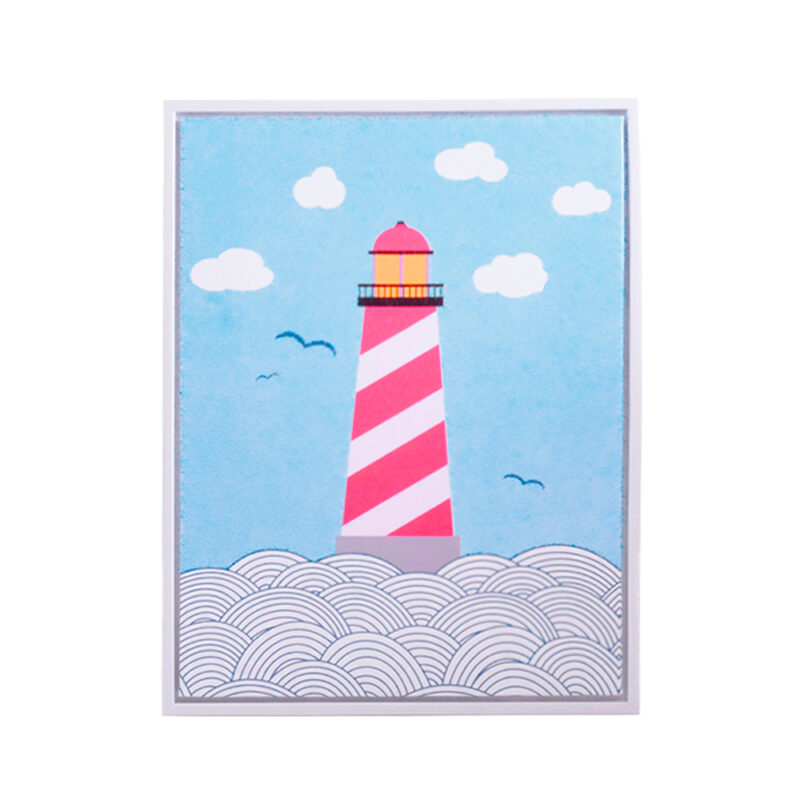 QD INFANTIL RED LIGHTHOUSE DIAGONAL30X40