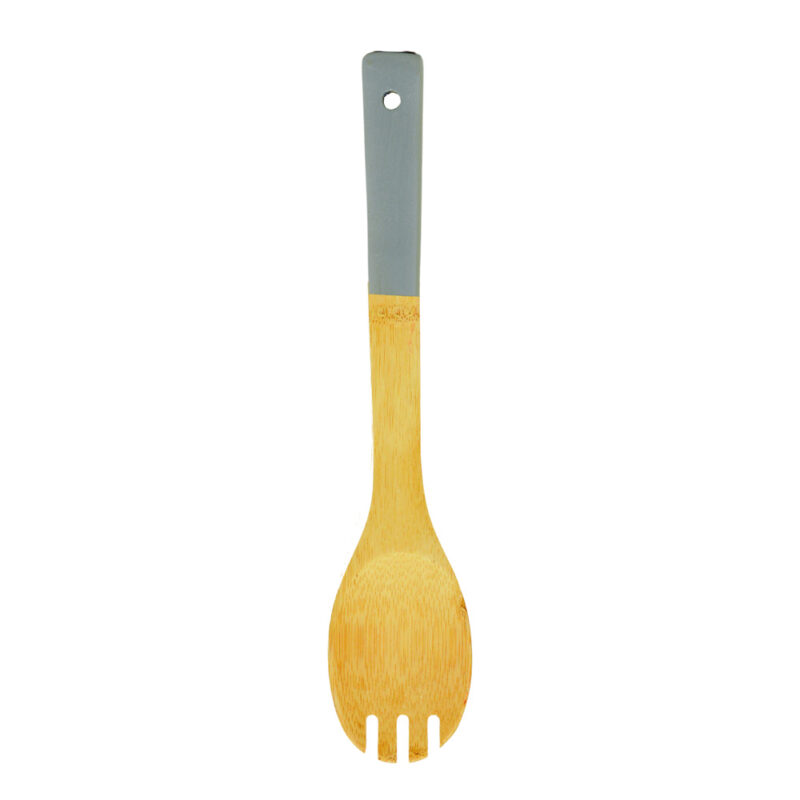 COLHER C/DENTES NAT COLOR CINZA 30CM BB