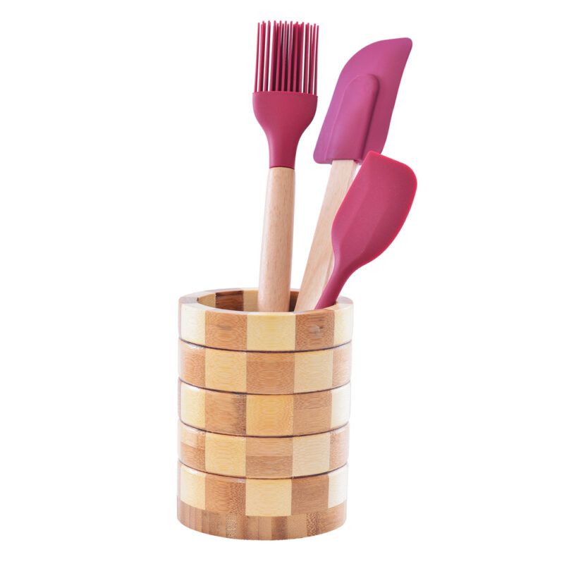 PORTA UTENSILIOS EKOS 10X12CM BAMBU