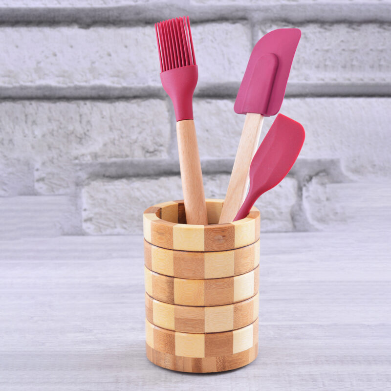 PORTA UTENSILIOS EKOS 10X12CM BAMBU - Imagem 5