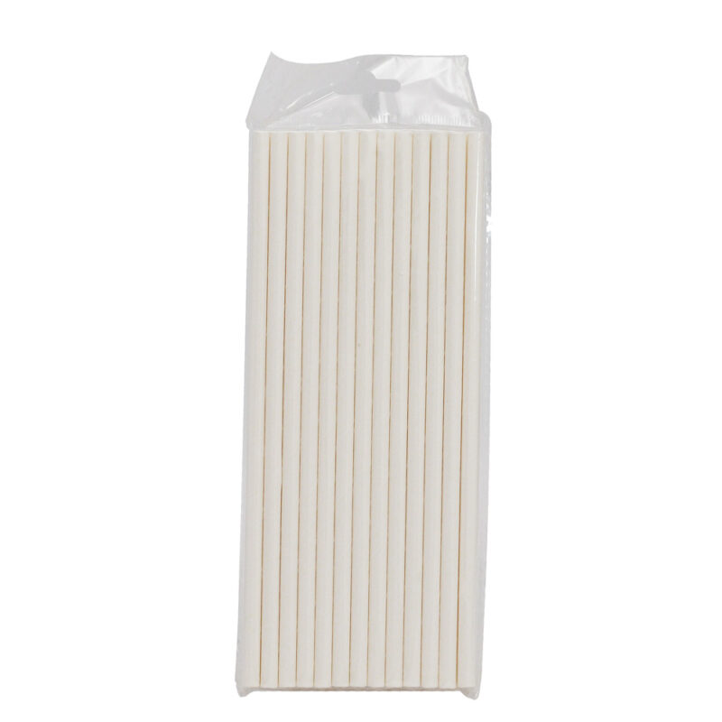 CANUDO BIODEGRADAVEL BRANCO 20 CM C/ 25