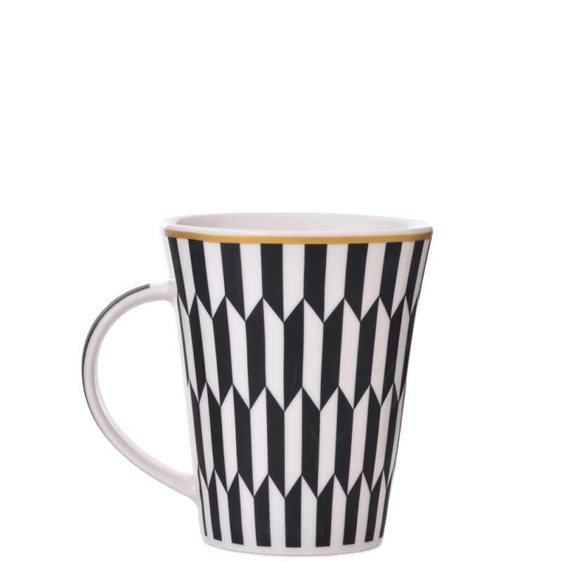 CANECA MUG LOSANGO 370ML EM PORCELANA