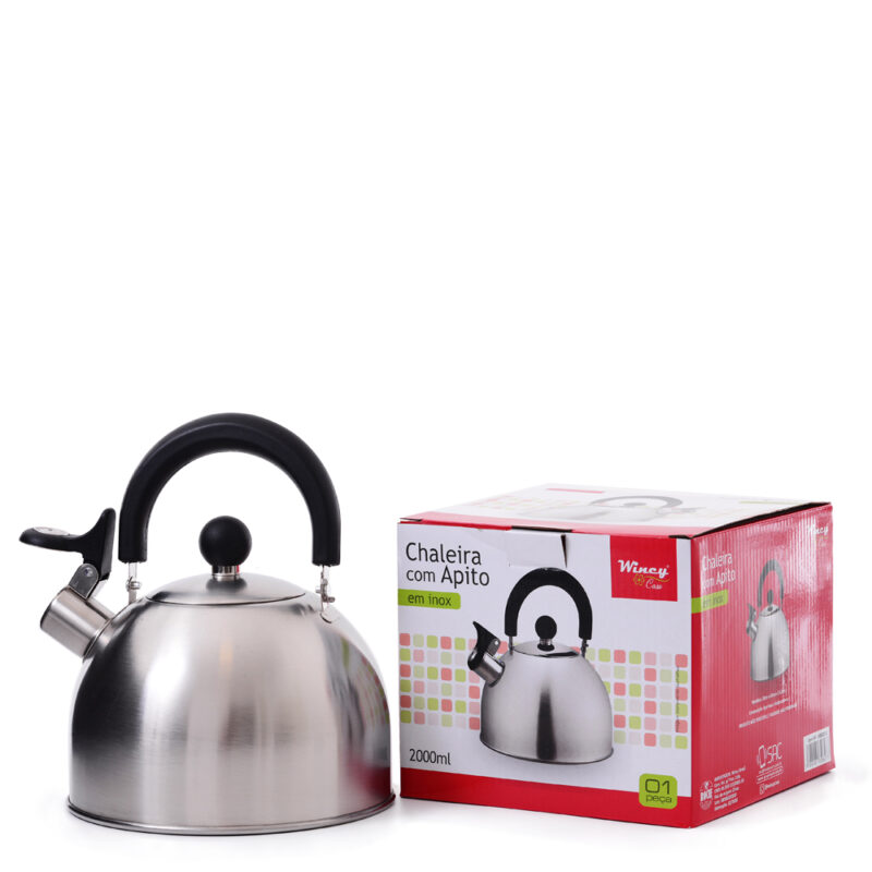CHALEIRA C/ APITO CLASSIC 2L INOX - Imagem 3