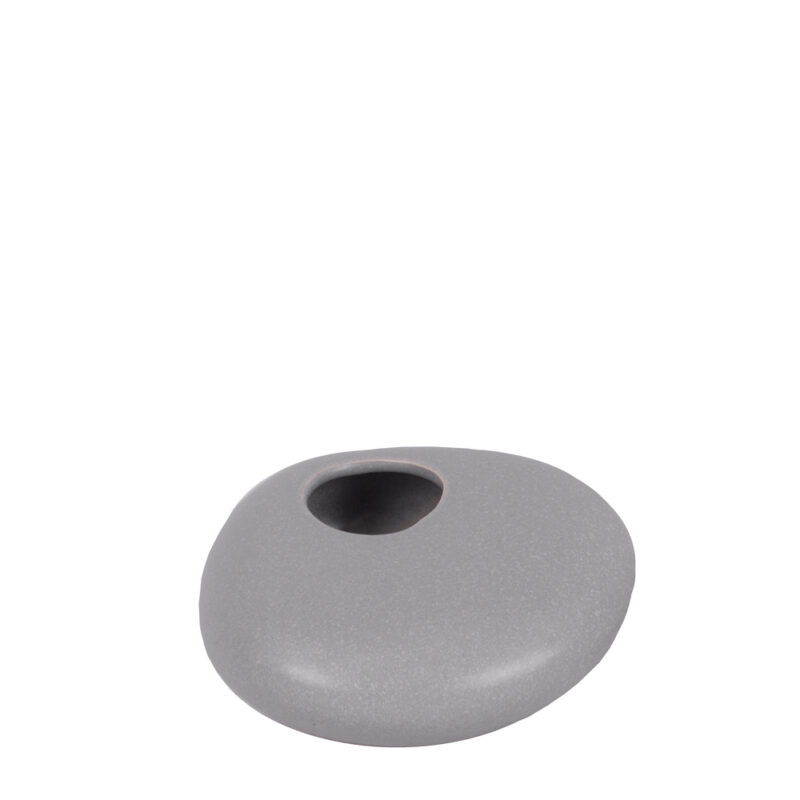 VASO PIERRE CINZA 15 CM