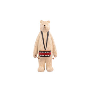 ESCULTURA URSO BRANCO 12.5X25X12CM RS