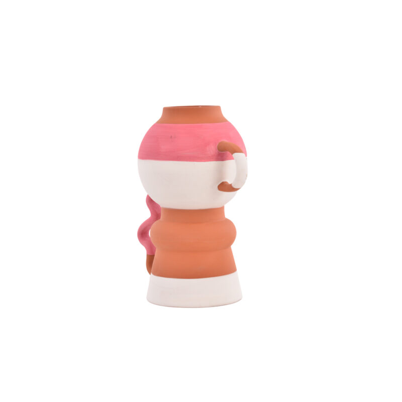 VASO C/ALCA CORDEL 21X27X13CM TERRACOTA - Imagem 2