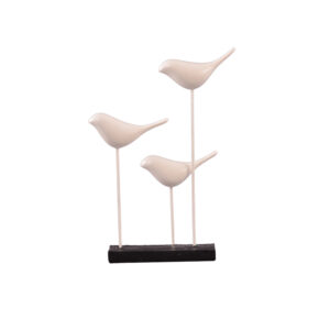 ESCULTURA 3 BIRDS 19X27X5,5CM RS