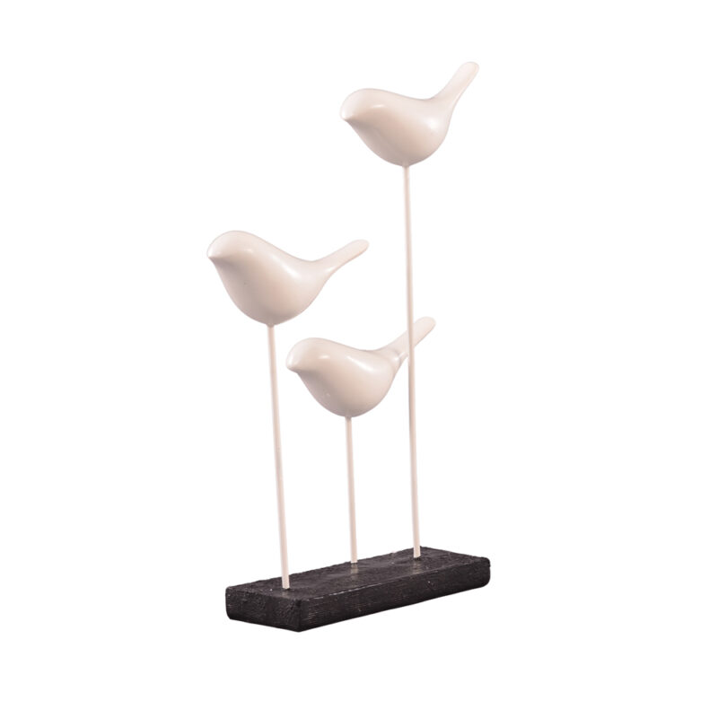 ESCULTURA 3 BIRDS 19X27X5,5CM RS - Imagem 2