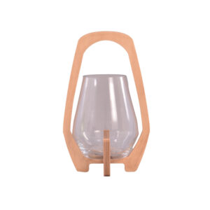 LANTERNA P/ VELA WOOD   15,5X26 MD/VD