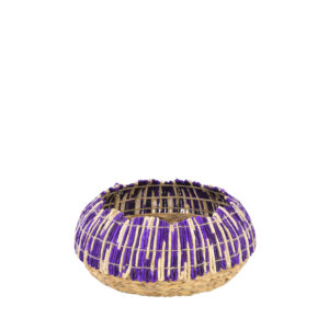 CESTO C/ALCA DAM TRAU ROXO 39X20X20CM PL
