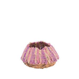 CESTO C/ALCA DAI LANH ROSA 25X15X25CM PL