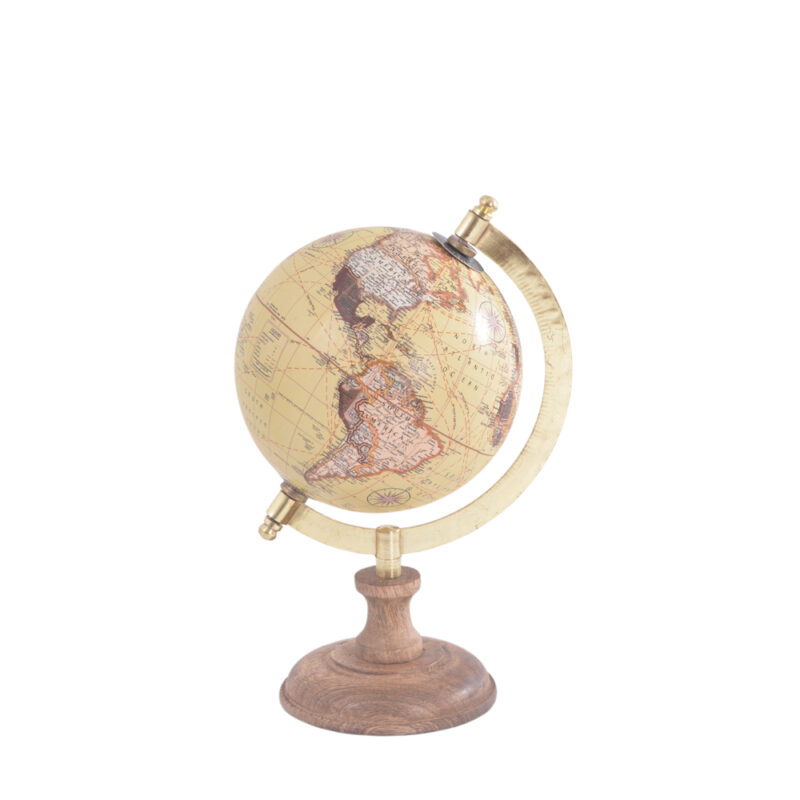 GLOBO BASE MADEIRA HUYGENS 12X24X12CM PT