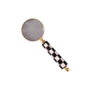 LUPA BW CHESS  DOURADO/PT BR 8CM RESINA/LATAO
