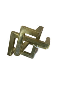 ESCULTURA SHESHI PRETO 16X16X16 METAL