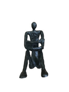 ESCULTURA KARRATU 40X43.5X10.5CM METAL/MDF