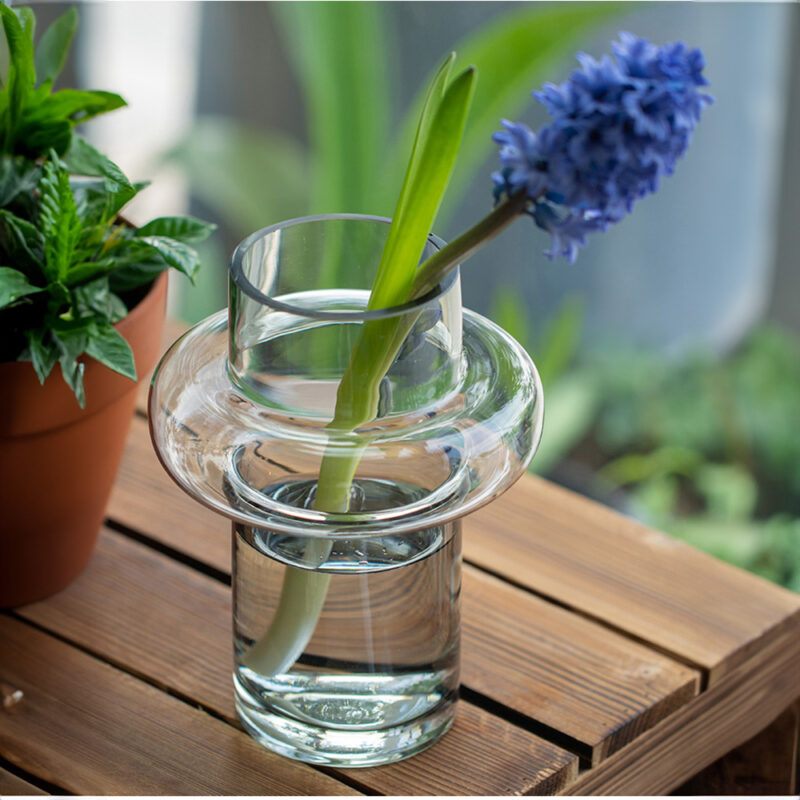 VASO GENOVA CLEAR 16X22.5CM VIDRO - Imagem 2