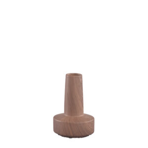 VASO JANINE AMADEIRADO 11X17X11CM CERAMICA CX C/4