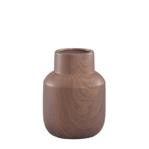 VASO JENNY AMADEIRADO 15X20.5X15CM CERAMICA CX C/2