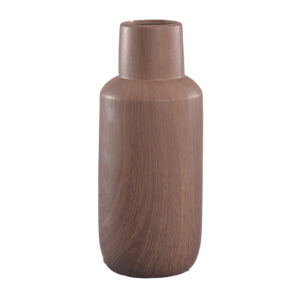 VASO JENNY AMADEIRADO 13X30.5X13CM CERAMICA CX C/2