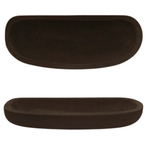 BANDEJA PINE PRETO 38X15X5CM MADEIRA