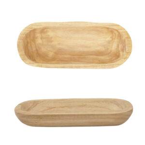 BANDEJA PAULA 43X18X6.5CM MADEIRA RUSTICA