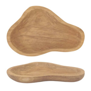 CENTRO DE MESA ORGANIC 43X28X5CM MADEIRA RUSTICA