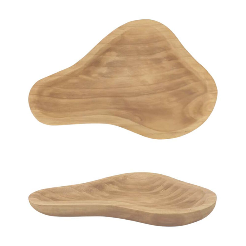 CENTRO DE MESA ORGANIC 38.5X25X4CM MADEIRA RUSTICA