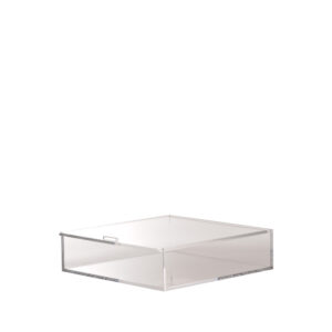 CAIXA QUAD GAVETA 20X6X20CM ACRILICO
