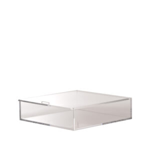 CAIXA QUAD GAVETA 24X6X24CM ACRILICO