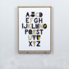QUADRO INFANTIL ABC SUPER HEROI 30X40CM MDF/CANVAS