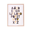 QUADRO INFANTIL ABC SUPER HEROI 30X40CM MDF/CANVAS - Imagem 2