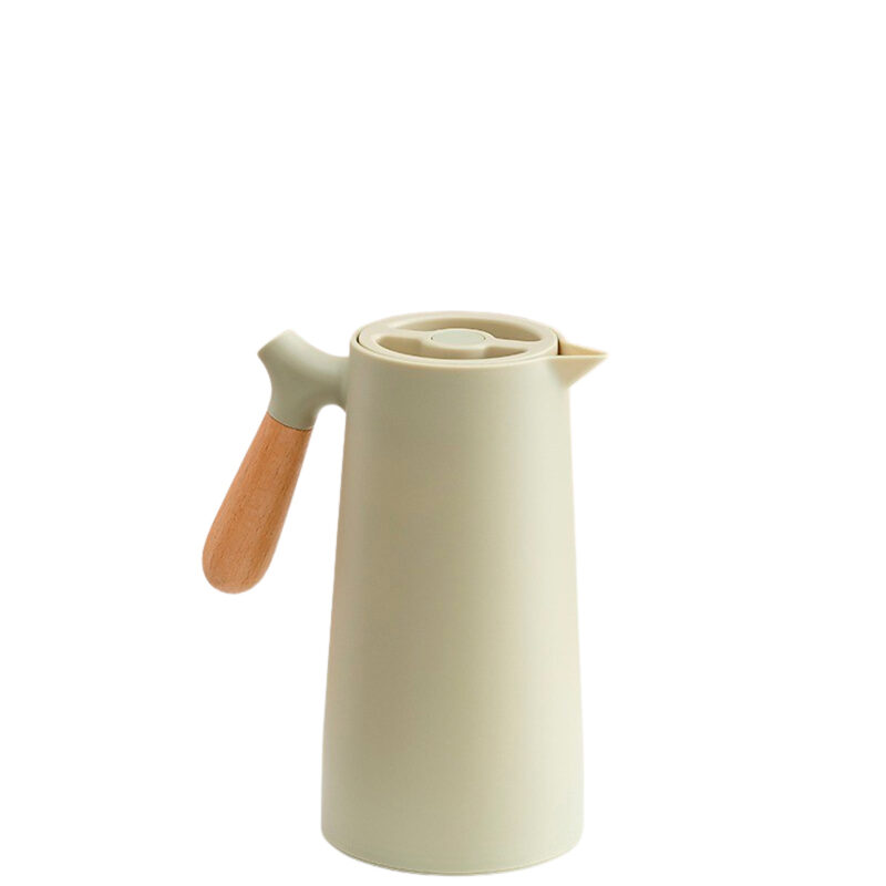 GARRAFA TERMICA C/ ALCA MADEIRA CHAL MENTA 1L PLAST/VIDRO